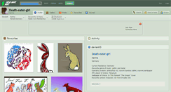 Desktop Screenshot of death-eater-girl.deviantart.com