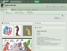 Tablet Screenshot of death-eater-girl.deviantart.com