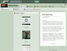 Tablet Screenshot of madnessclub.deviantart.com