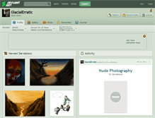 Tablet Screenshot of glacialerratic.deviantart.com