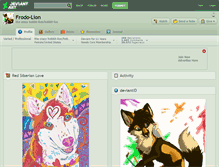 Tablet Screenshot of frodo-lion.deviantart.com