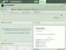 Tablet Screenshot of mr-versipellis.deviantart.com