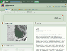 Tablet Screenshot of coldsunshine.deviantart.com