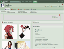 Tablet Screenshot of frootdraws.deviantart.com