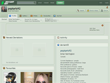 Tablet Screenshot of poptarts92.deviantart.com