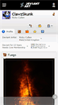 Mobile Screenshot of clawzskunk.deviantart.com