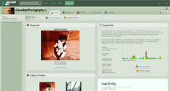 Desktop Screenshot of canadianphotography.deviantart.com