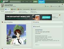 Tablet Screenshot of animefresh.deviantart.com