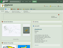 Tablet Screenshot of pikapikaclub.deviantart.com