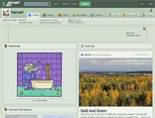 Tablet Screenshot of hannav.deviantart.com