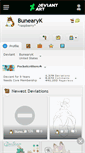 Mobile Screenshot of bunearyk.deviantart.com