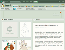 Tablet Screenshot of bunearyk.deviantart.com