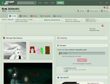 Tablet Screenshot of lalalanatic.deviantart.com