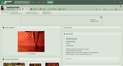Desktop Screenshot of harmonyrose.deviantart.com
