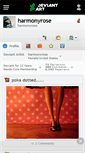 Mobile Screenshot of harmonyrose.deviantart.com