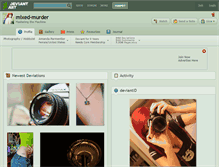 Tablet Screenshot of mixed-murder.deviantart.com