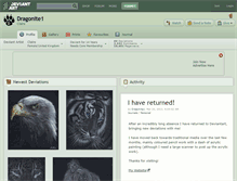 Tablet Screenshot of dragonite1.deviantart.com