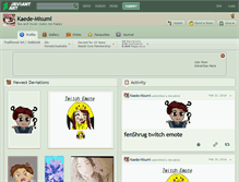 Tablet Screenshot of kaede-misumi.deviantart.com