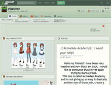 Tablet Screenshot of elisaschee.deviantart.com