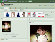 Tablet Screenshot of aboutdecember.deviantart.com