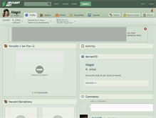 Tablet Screenshot of magoi.deviantart.com