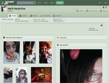 Tablet Screenshot of melii-morphiine.deviantart.com