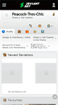 Mobile Screenshot of peacock-tres-chic.deviantart.com