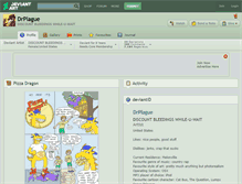 Tablet Screenshot of drplague.deviantart.com