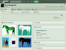 Tablet Screenshot of powerrangergirl.deviantart.com