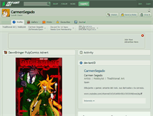 Tablet Screenshot of carmensegado.deviantart.com