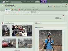 Tablet Screenshot of m3ntalysan3.deviantart.com