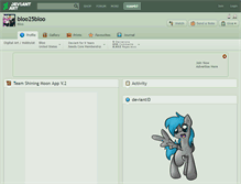 Tablet Screenshot of bloo25bloo.deviantart.com