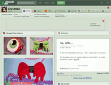 Tablet Screenshot of chawpstix.deviantart.com