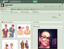 Tablet Screenshot of meghanbeth.deviantart.com