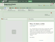 Tablet Screenshot of dragonshave2hearts.deviantart.com