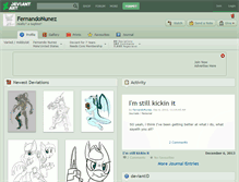 Tablet Screenshot of fernandonunez.deviantart.com