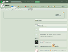 Tablet Screenshot of najina.deviantart.com