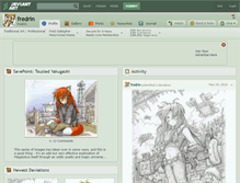 Tablet Screenshot of fredrin.deviantart.com