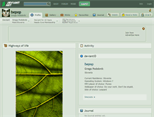 Tablet Screenshot of bepop.deviantart.com