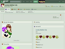 Tablet Screenshot of lovely-mother-lily.deviantart.com