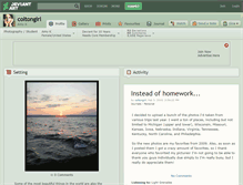 Tablet Screenshot of coltongirl.deviantart.com