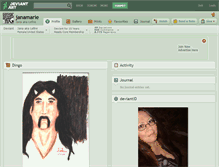 Tablet Screenshot of janamarie.deviantart.com