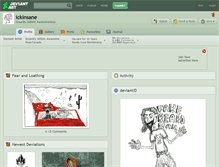 Tablet Screenshot of ickinsane.deviantart.com