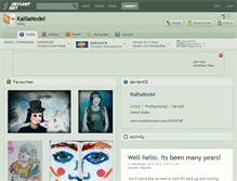 Tablet Screenshot of kalliamodel.deviantart.com