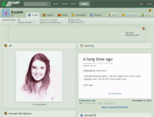 Tablet Screenshot of kyumin.deviantart.com