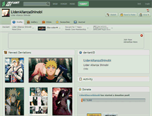 Tablet Screenshot of lideralianzashinobi.deviantart.com