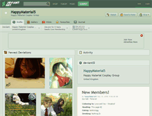 Tablet Screenshot of happymaterial5.deviantart.com