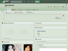 Tablet Screenshot of disco-banana.deviantart.com
