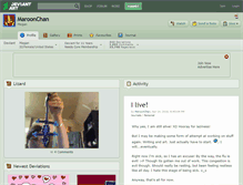 Tablet Screenshot of maroonchan.deviantart.com