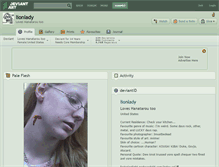 Tablet Screenshot of lionlady.deviantart.com